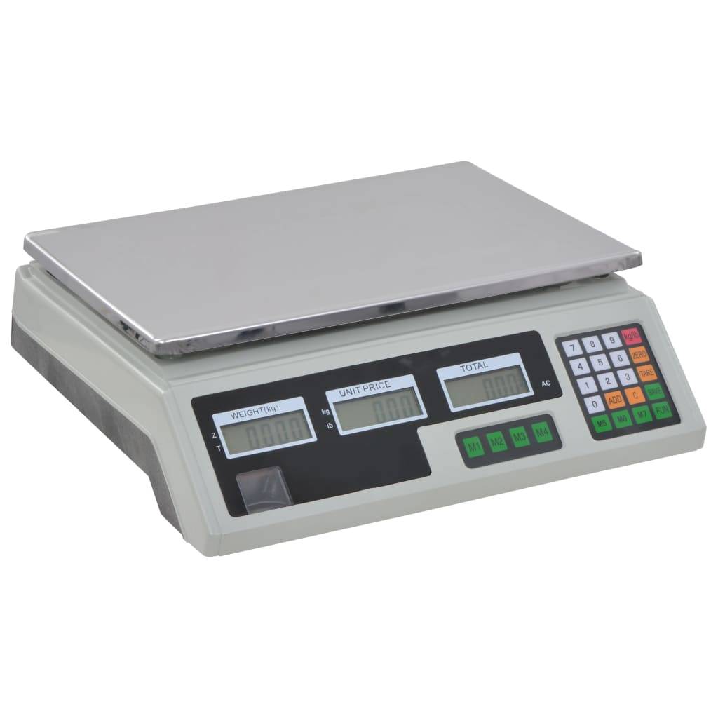 vidaXL Digitalwaage 30 kg mit Akku