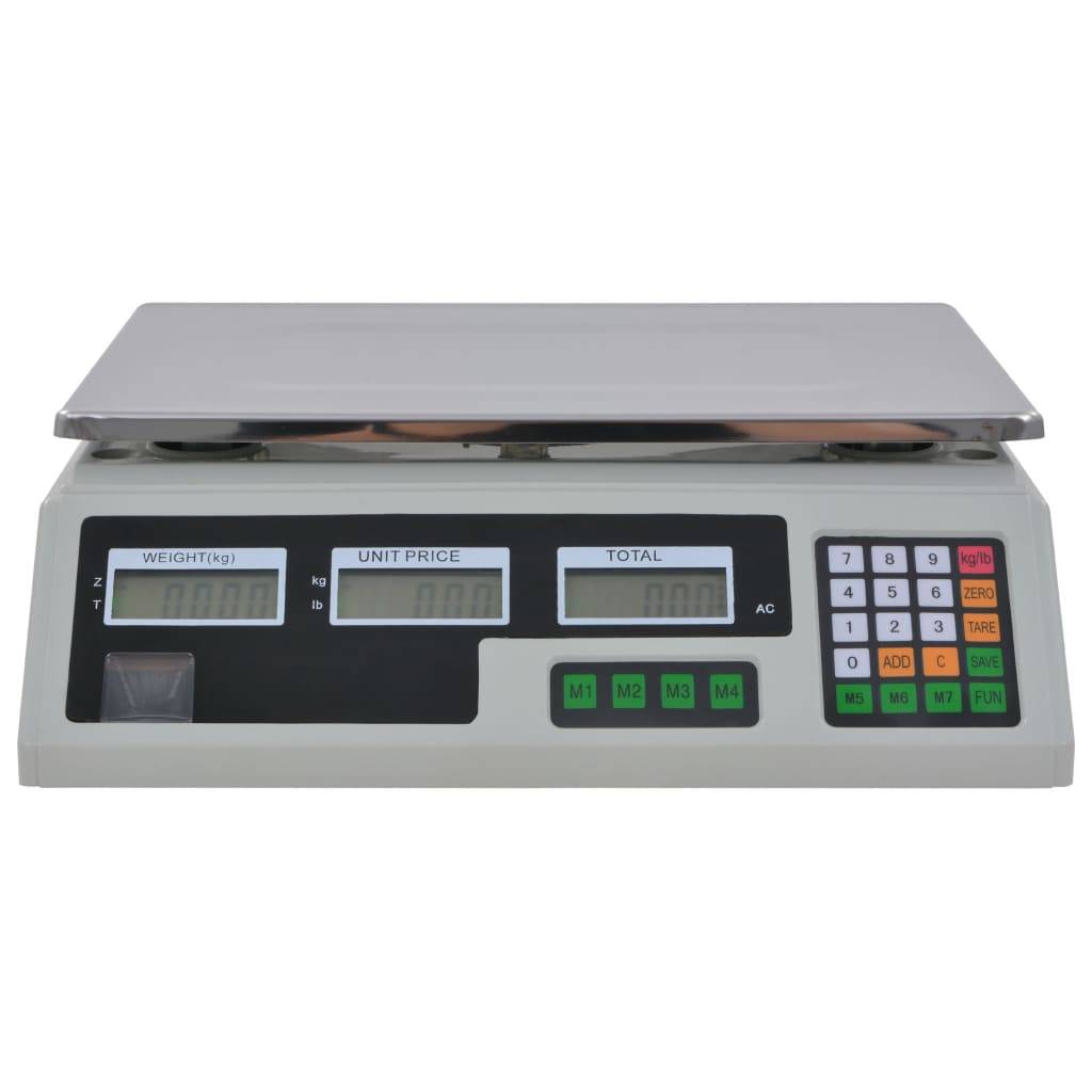 vidaXL Digitalwaage 30 kg mit Akku