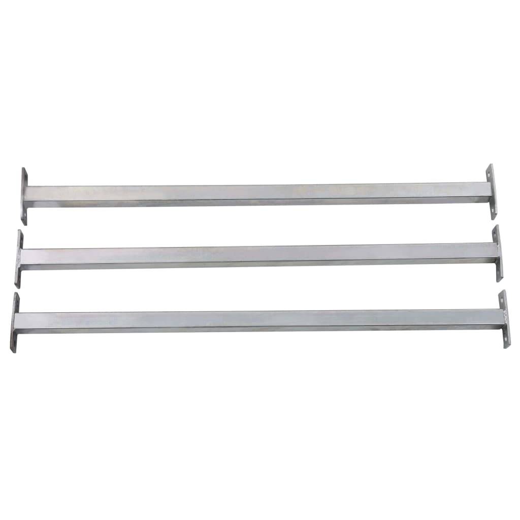 vidaXL Einstellbare Fenster-Sicherheitsstangen 3 Stk. 710-1200 mm