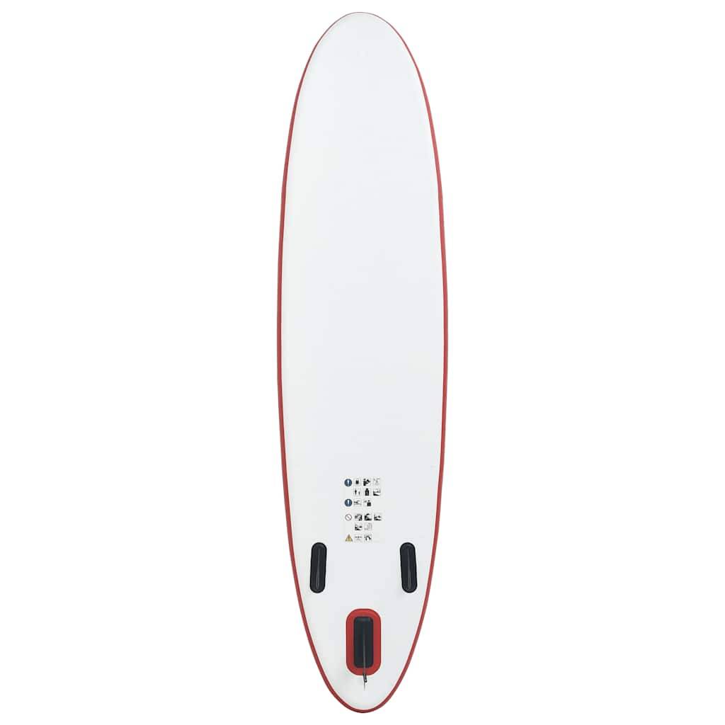 vidaXL Stand Up Paddle Board SUP Aufblasbar Rot und Weiß