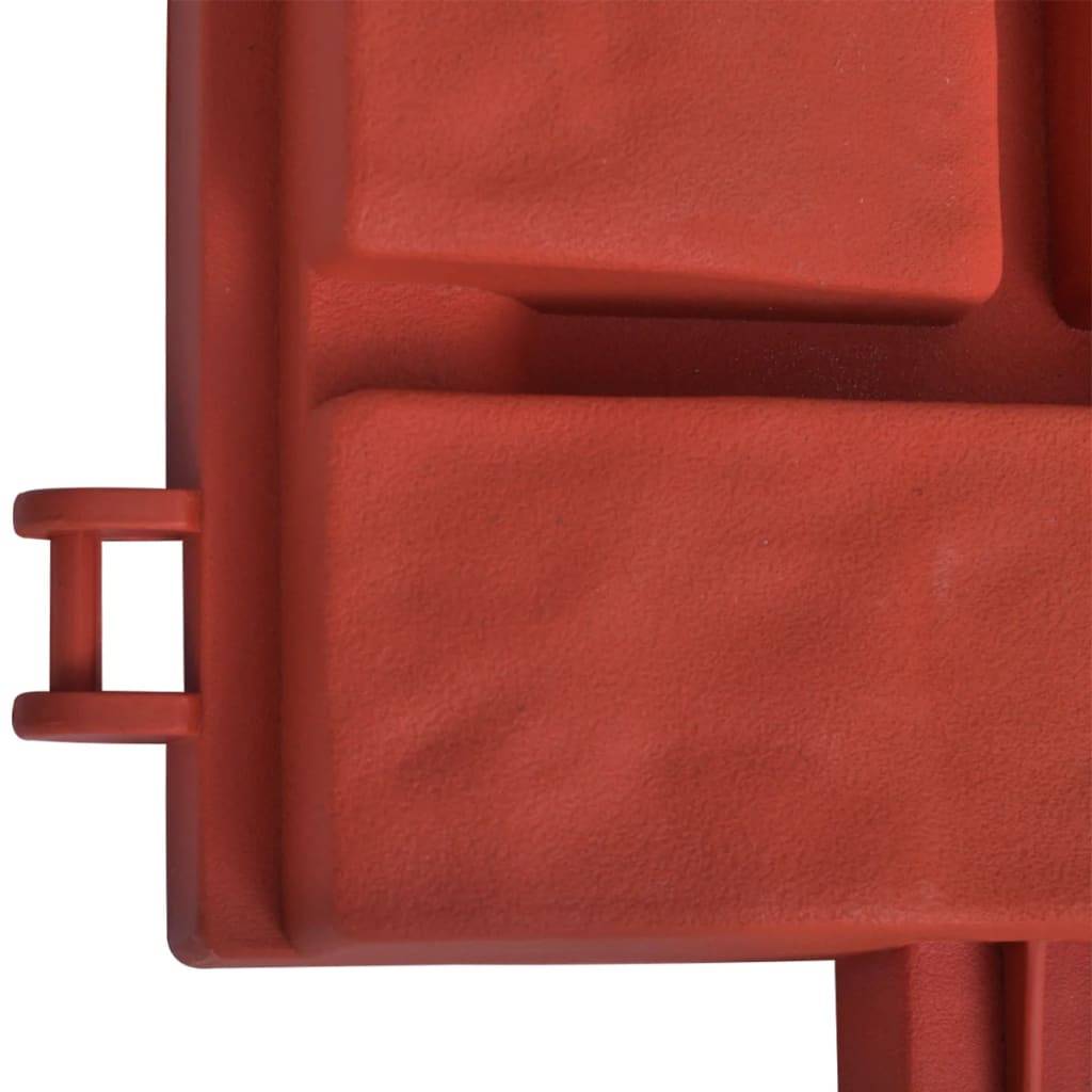 vidaXL Rasenkanten 11 Stk. Backstein-Design