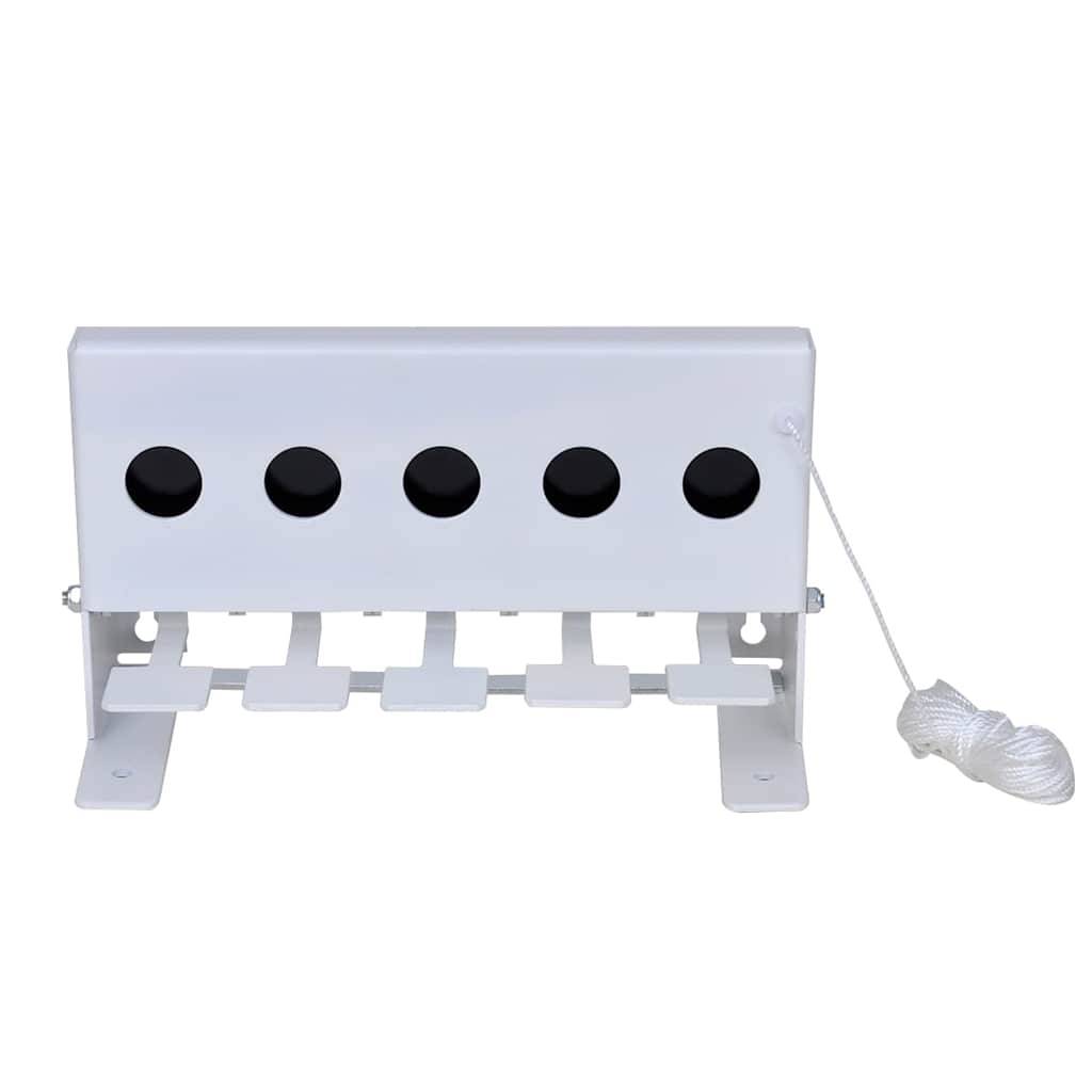 vidaXL Schießstand 5 Löcher mit Reset-Schnur