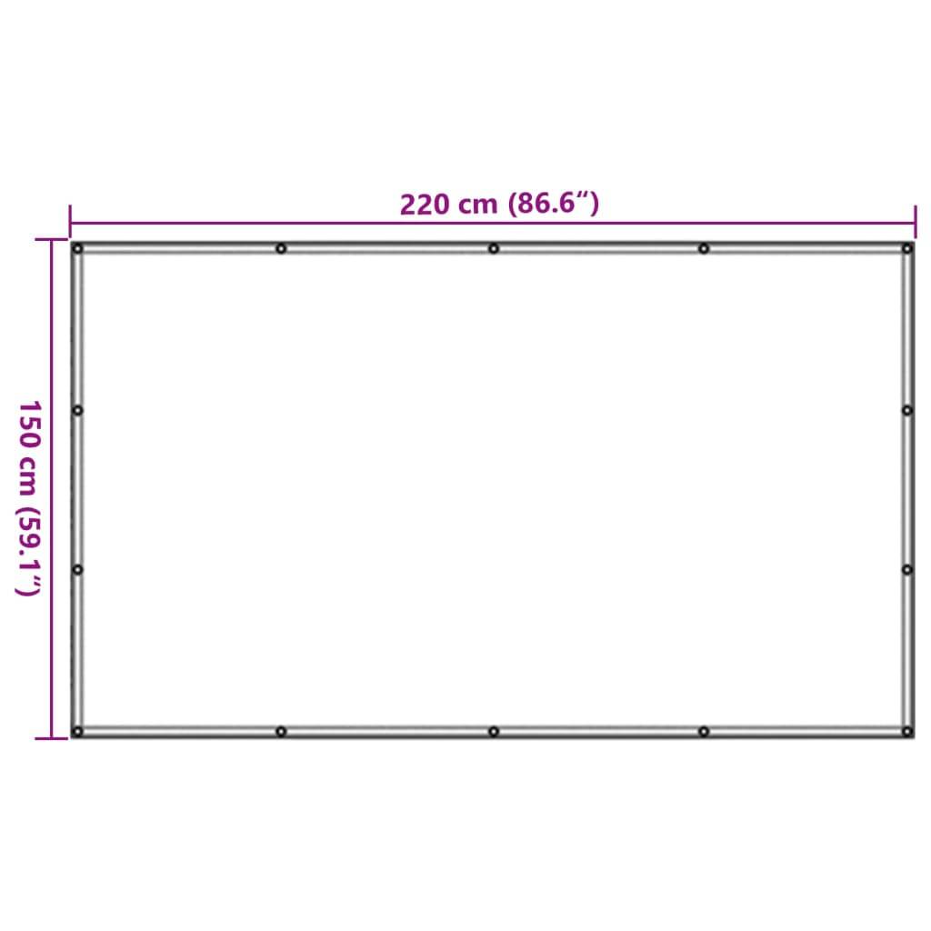vidaXL Anhängernetz HDPE 1,5x2,2 m Schwarz
