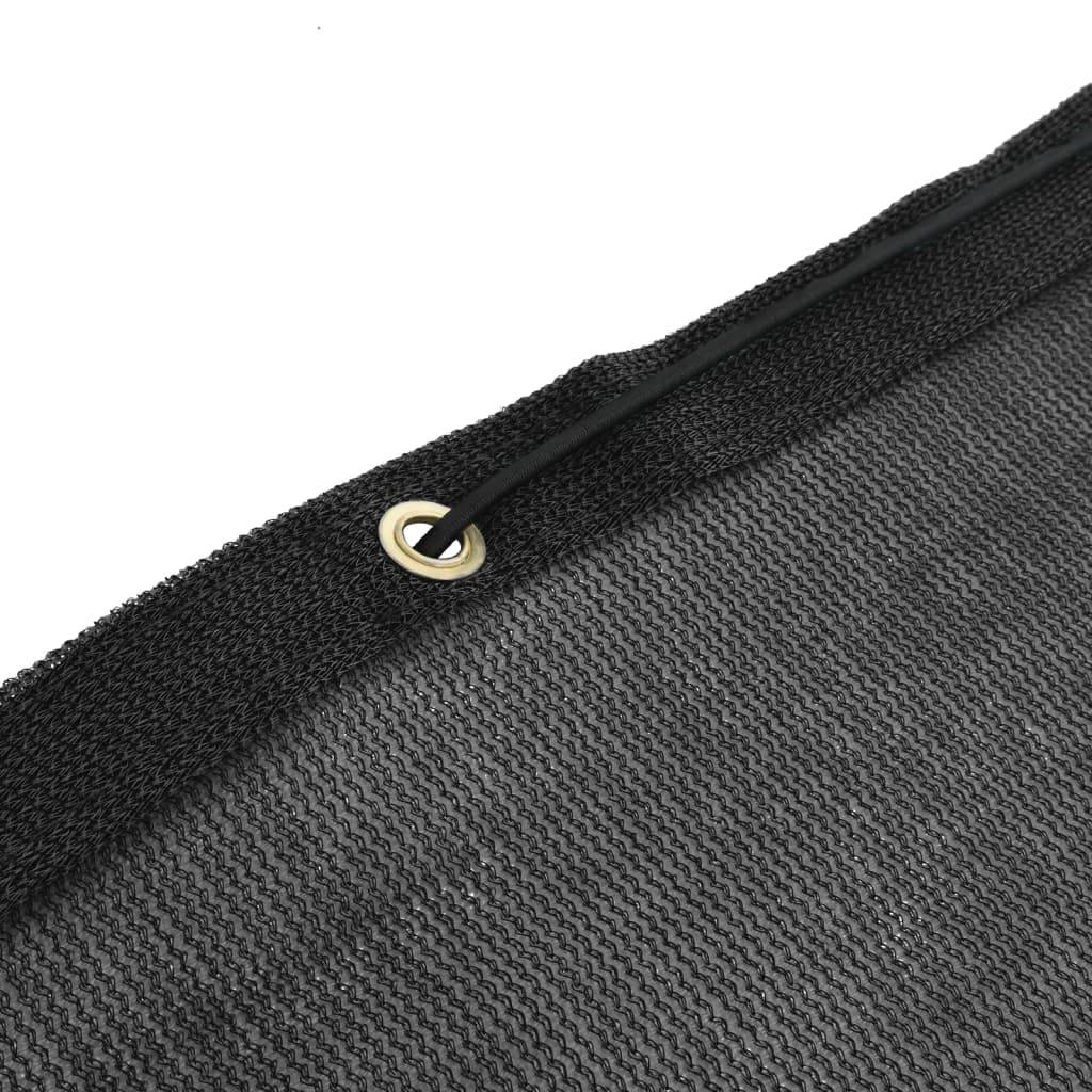 vidaXL Anhängernetz HDPE 2x3 m Schwarz