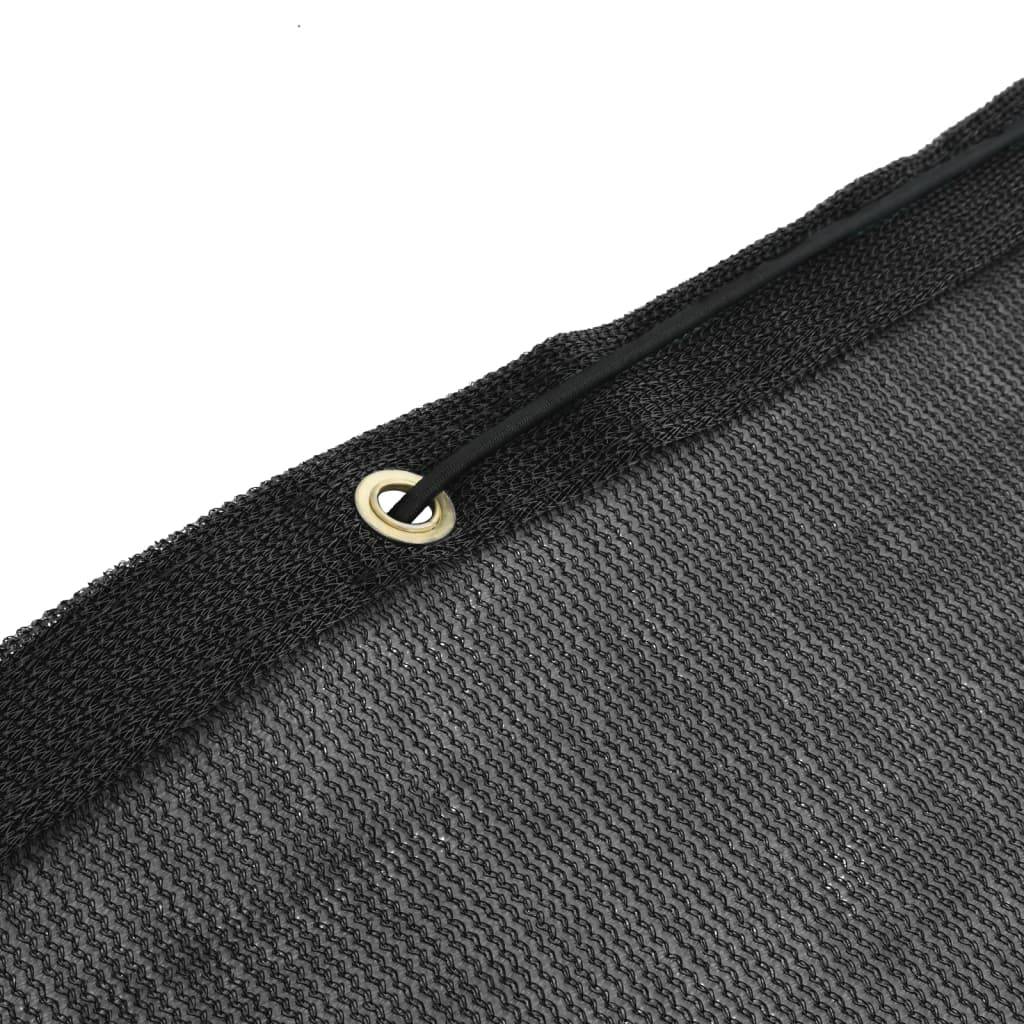 vidaXL Anhängernetz HDPE 1,5x2,7 m Schwarz