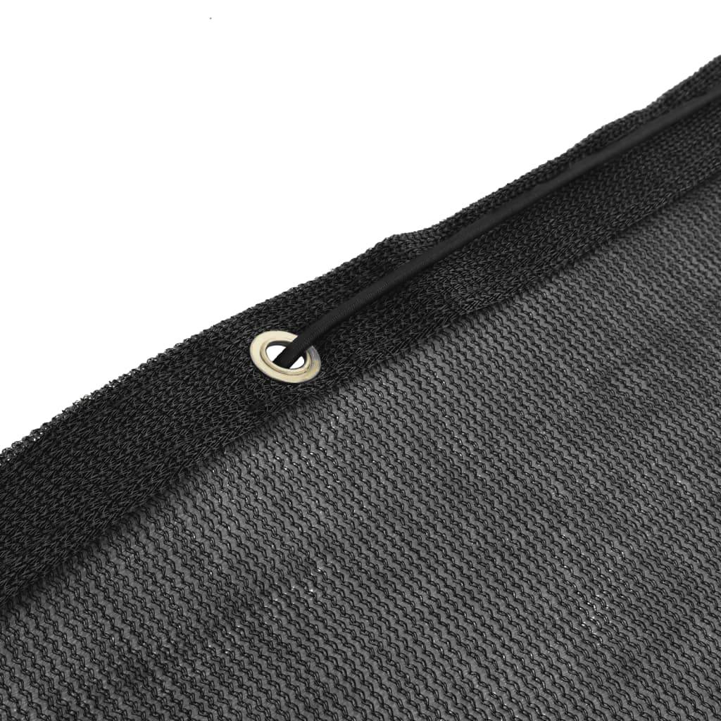 vidaXL Anhängernetz HDPE 2,5x3,5 m Schwarz