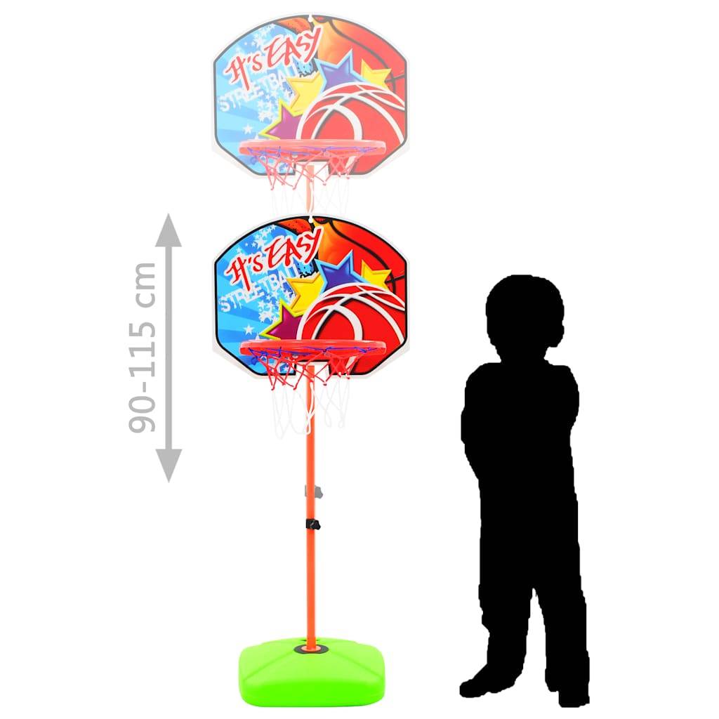 vidaXL Kinder Basketballkorb und Ball Set