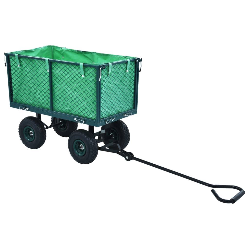 vidaXL Gartenwagen Grün 350 kg