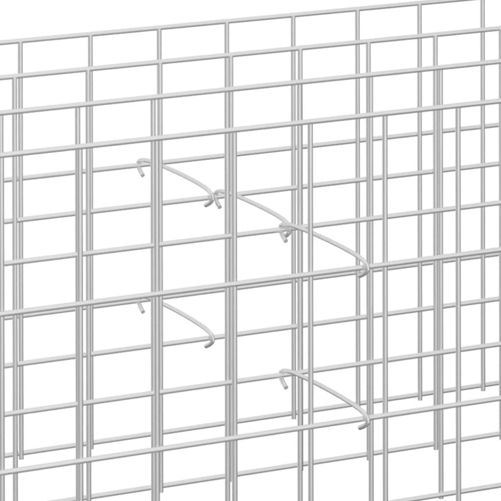 vidaXL Gabionen-Distanzhalter 50 Stk. Verzinkter Stahl 10 cm