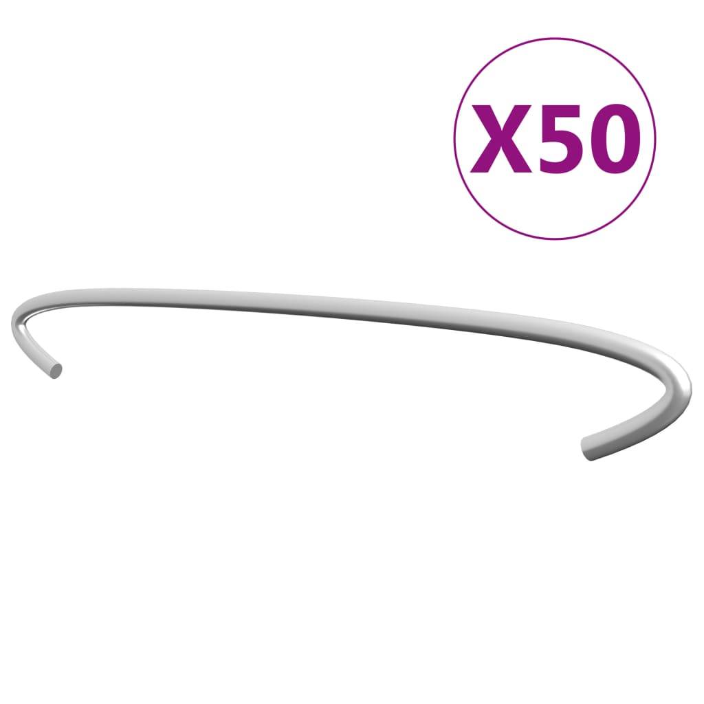 vidaXL Gabionen-Distanzhalter 50 Stk. Verzinkter Stahl 40 cm