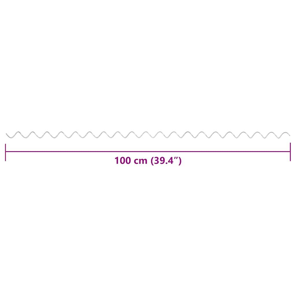 vidaXL Gabionen-Spiralen 24 Stk. Verzinkter Stahl 100 cm