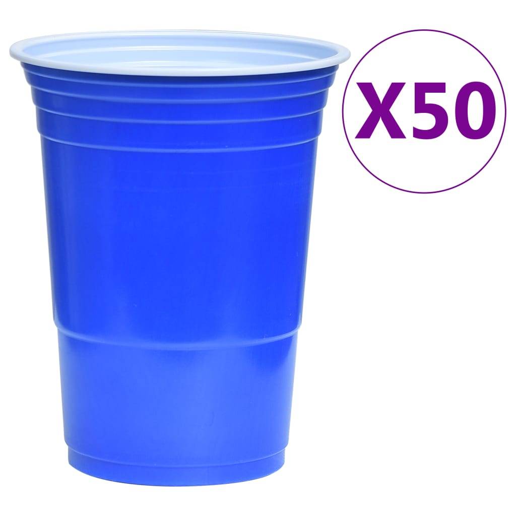 vidaXL Beer-Pong Set 0,5 L Kunststoff