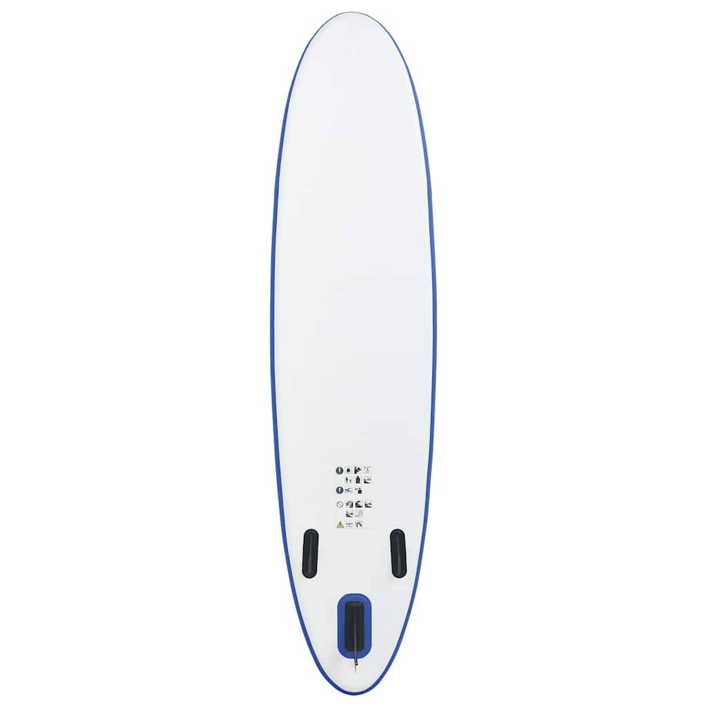 vidaXL SUP-Board Aufblasbar Blau und Weiß
