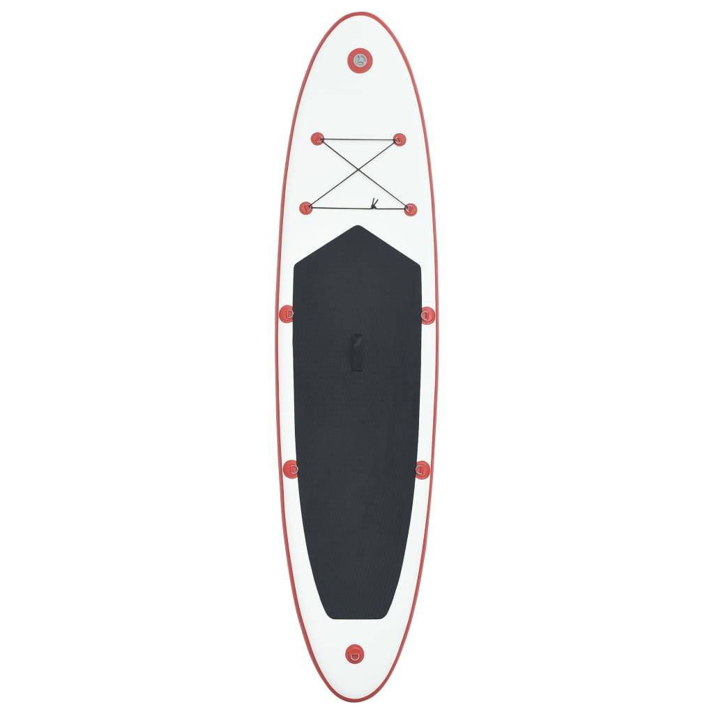 vidaXL Stand Up Paddle Surfboard SUP Aufblasbar Rot und Weiß