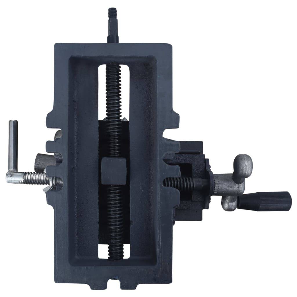 vidaXL Schraubstock Kreuztisch Handbetrieben 70 mm