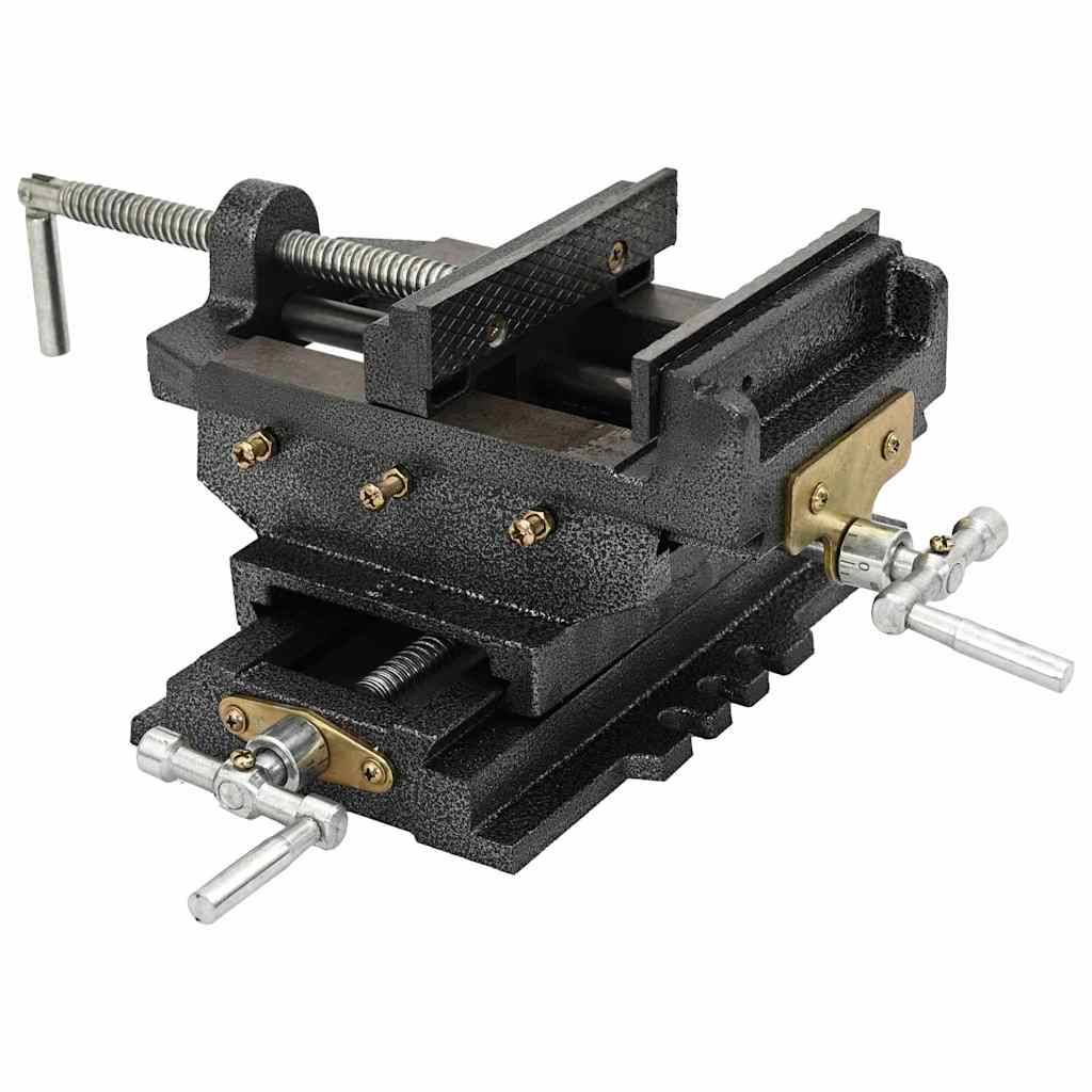 vidaXL Schraubstock Kreuztisch Handbetrieben 150 mm