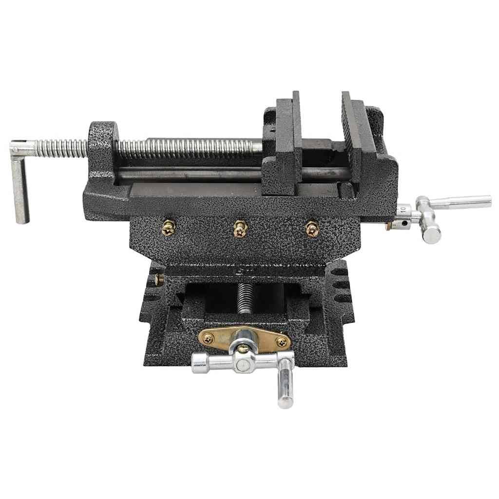 vidaXL Schraubstock Kreuztisch Handbetrieben 150 mm