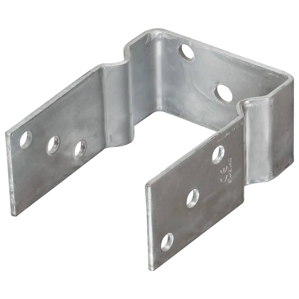vidaXL Pfostenträger 6 Stk. Silbern 10×6×15 cm Verzinkter Stahl