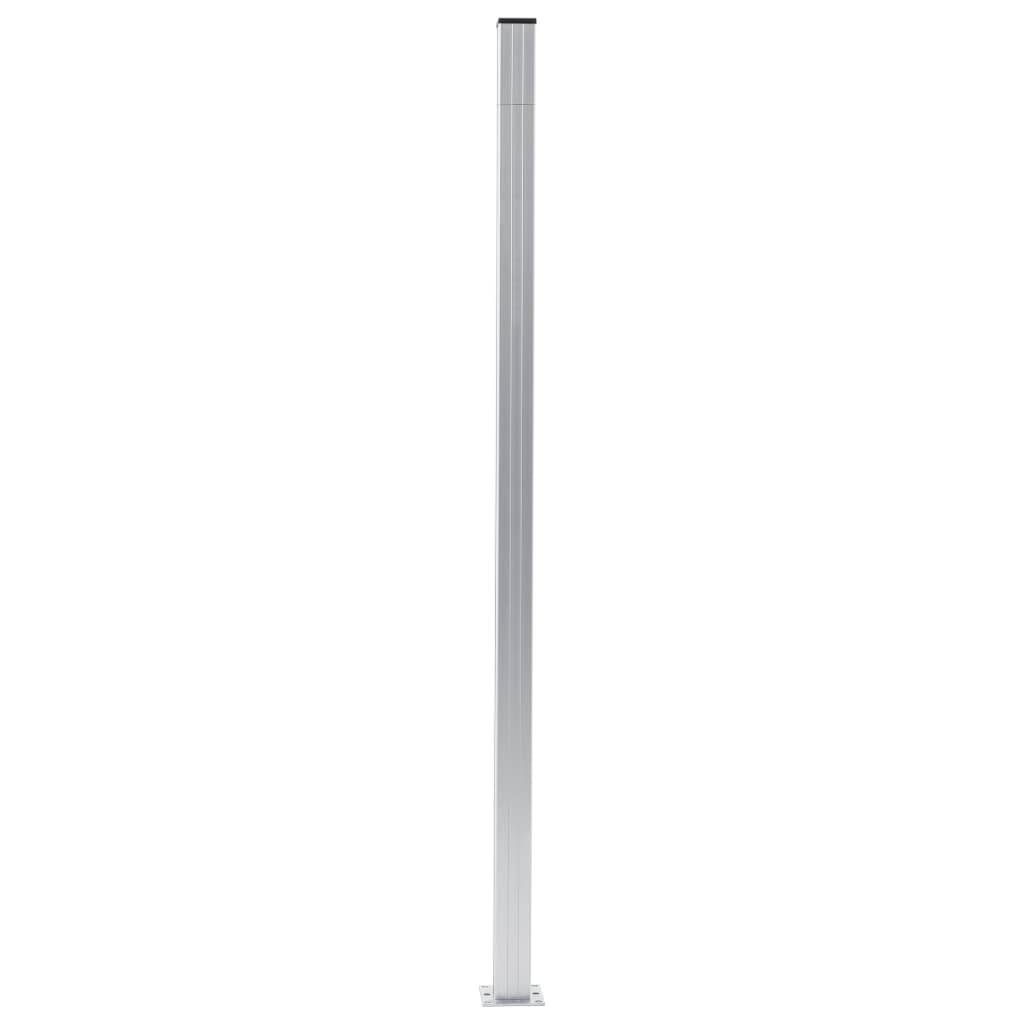 vidaXL Zaunpfosten 2 Stk. Aluminium 185 cm