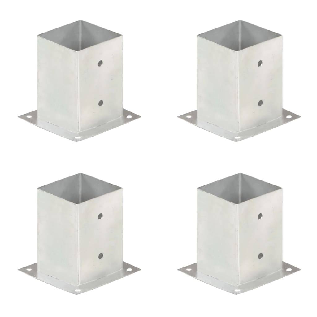 vidaXL Pfostenanker 4 Stk. Verzinktes Metall 101 mm