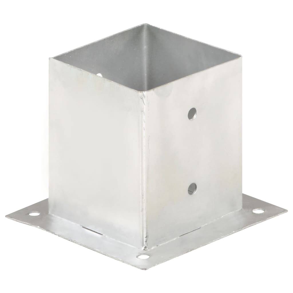 vidaXL Pfostenanker 4 Stk. Verzinktes Metall 121 mm