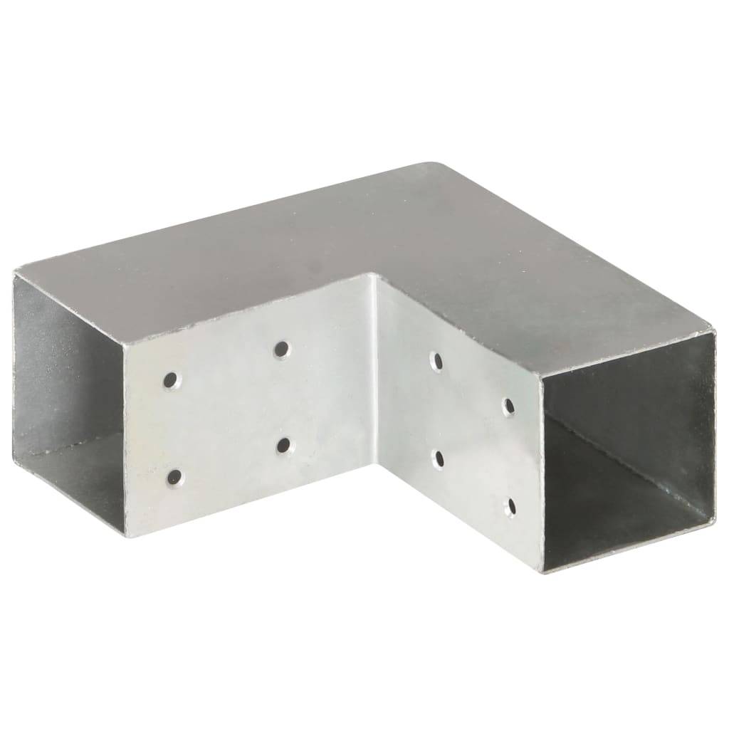 vidaXL Pfostenverbinder L-Form Verzinktes Metall 71 x 71 mm
