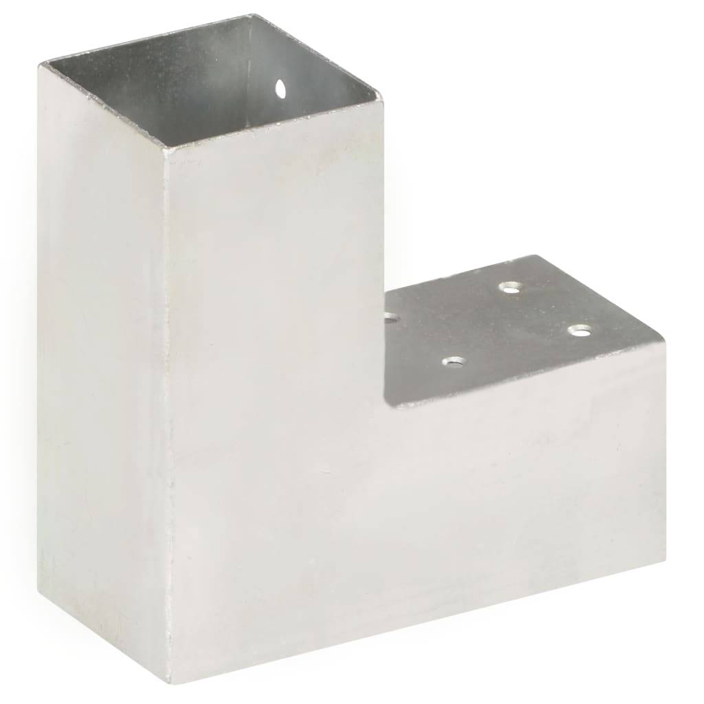 vidaXL Pfostenverbinder L-Form Verzinktes Metall 71 x 71 mm