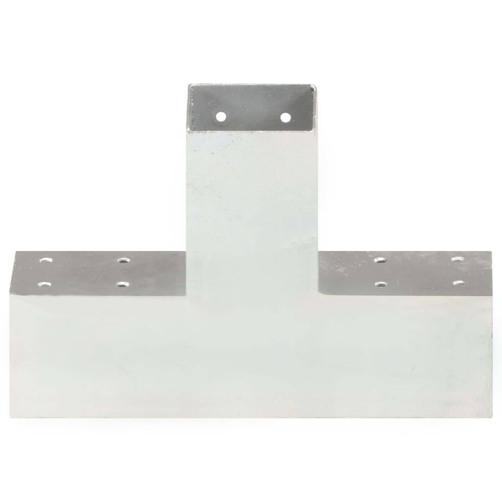 vidaXL Pfostenverbinder 4 Stk. X-Form Verzinktes Metall 71 x 71 mm