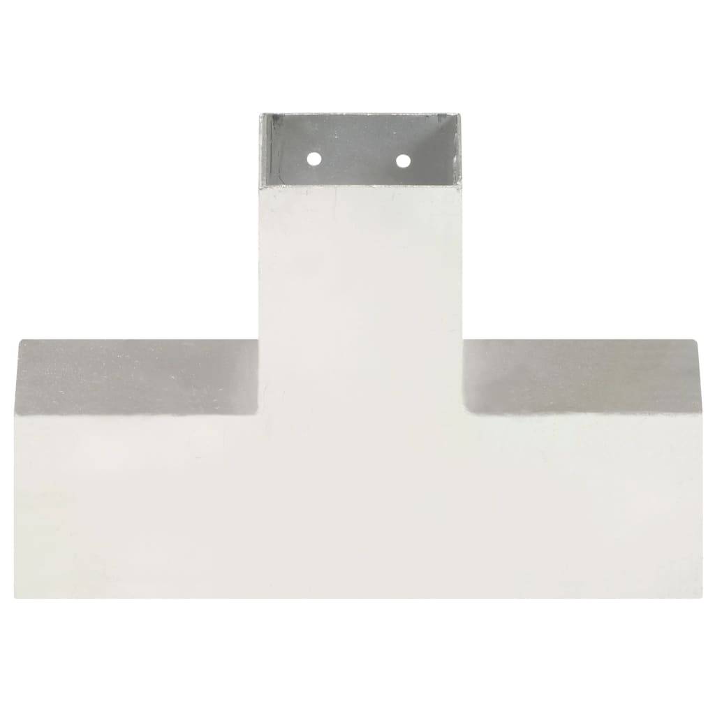 vidaXL Pfostenverbinder X-Form Verzinktes Metall 81 x 81 mm