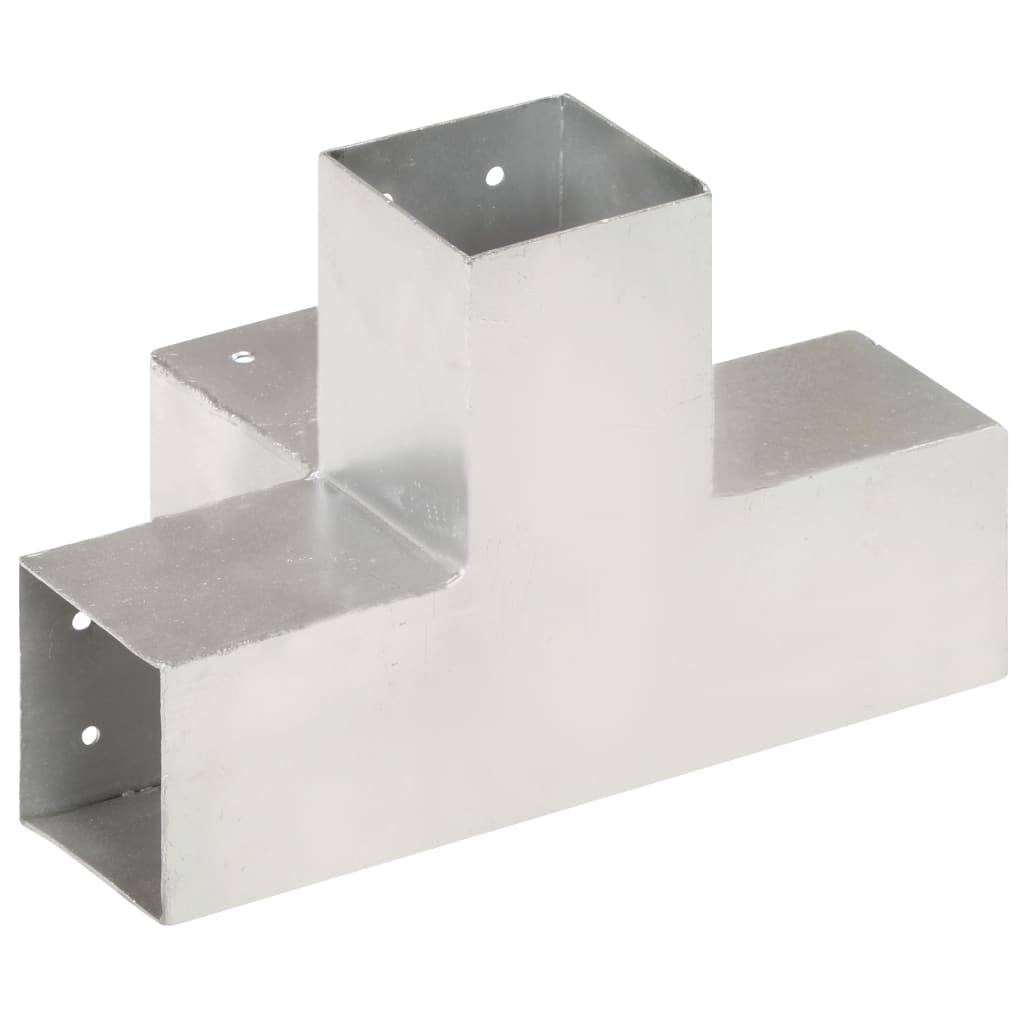 vidaXL Pfostenverbinder X-Form Verzinktes Metall 81 x 81 mm