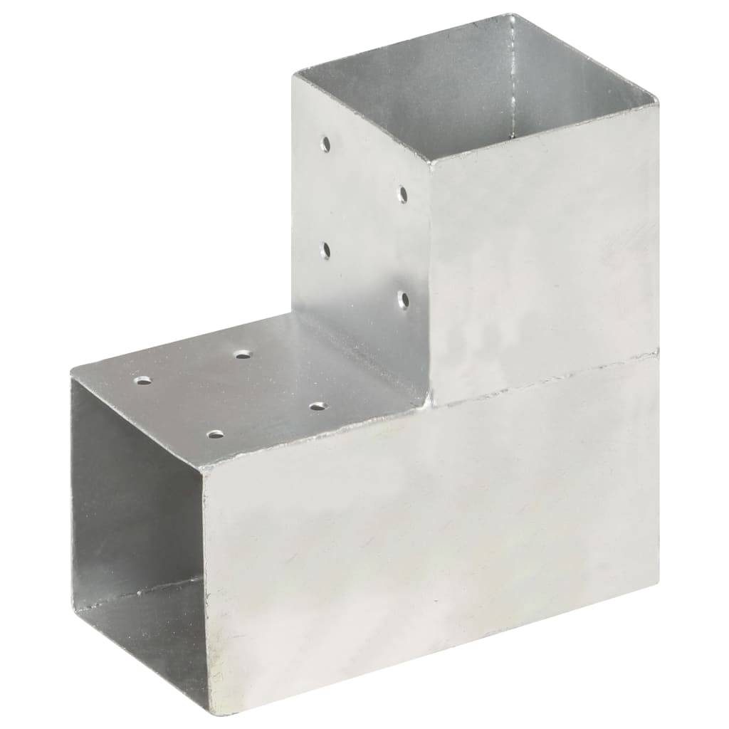 vidaXL Pfostenverbinder L-Form Verzinktes Metall 101 x 101 mm