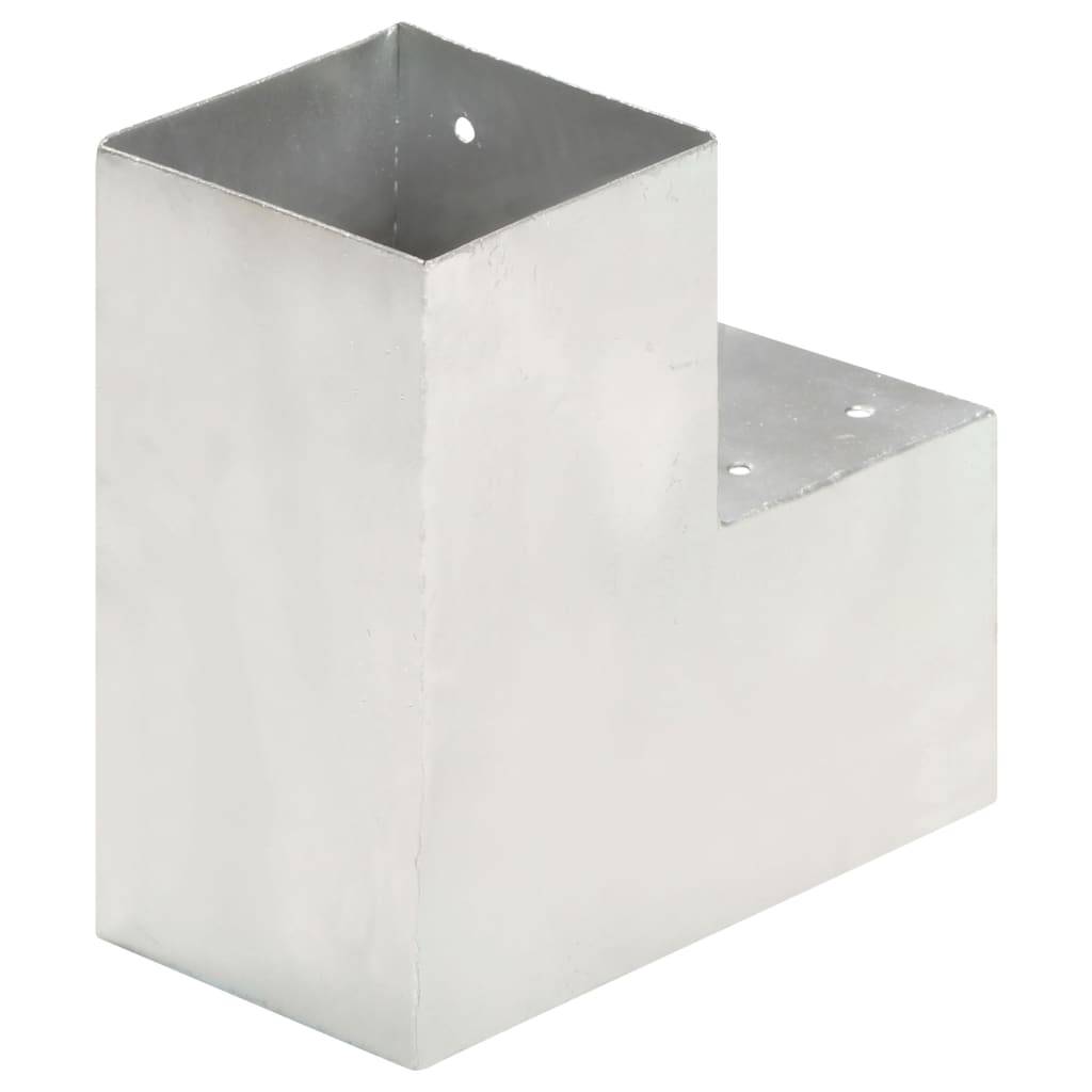 vidaXL Pfostenverbinder L-Form Verzinktes Metall 101 x 101 mm