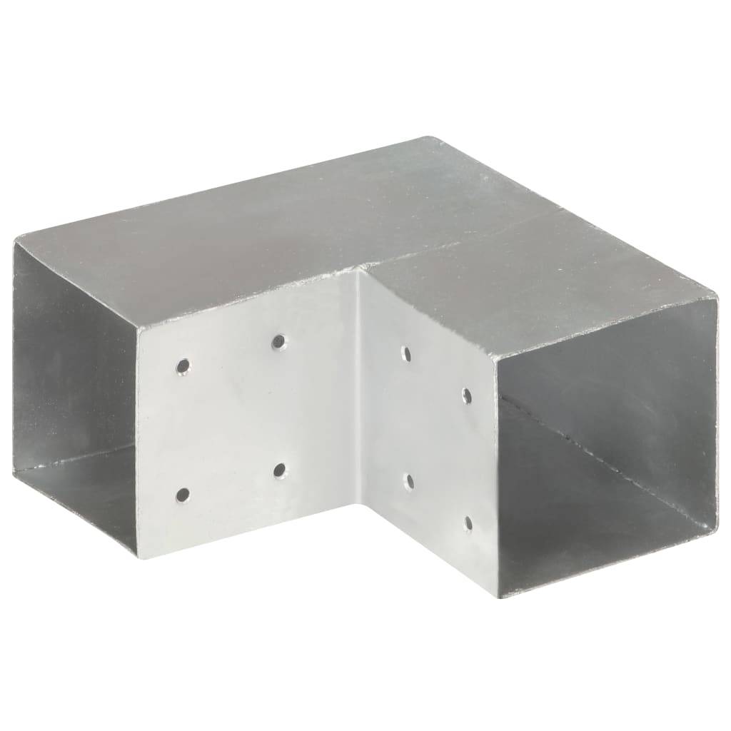 vidaXL Pfostenverbinder L-Form Verzinktes Metall 101 x 101 mm