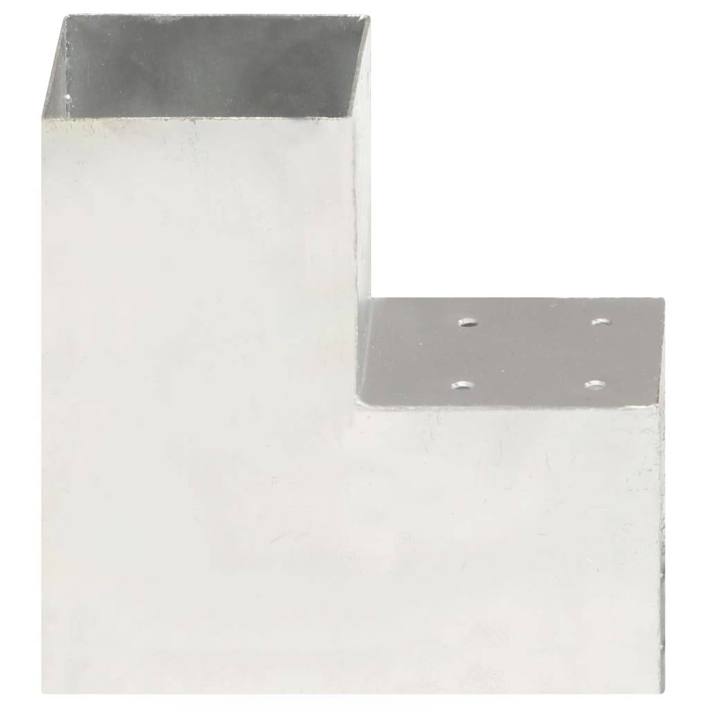 vidaXL Pfostenverbinder L-Form Verzinktes Metall 101 x 101 mm