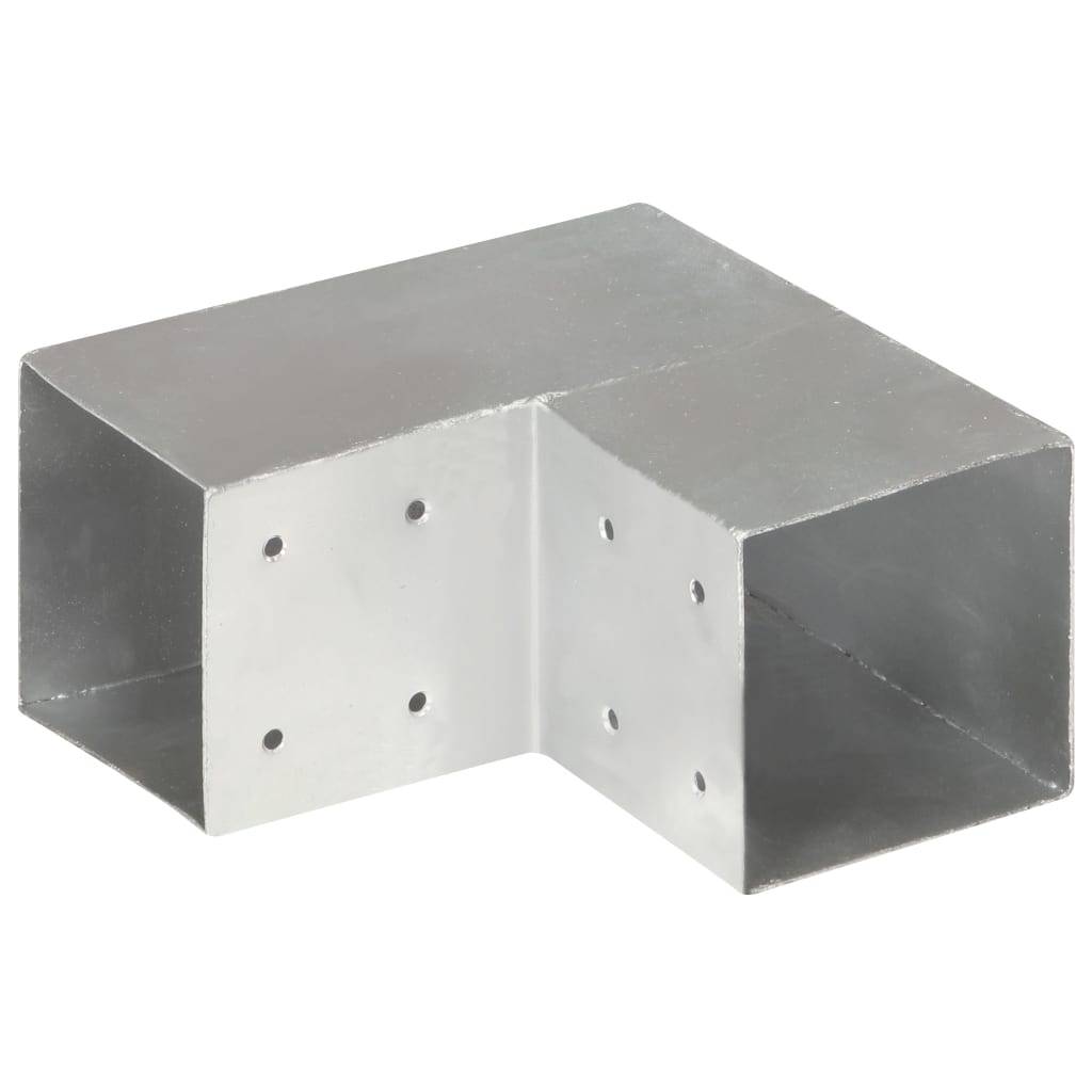 vidaXL Pfostenverbinder 4 Stk. L-Form Verzinktes Metall 101 x 101 mm
