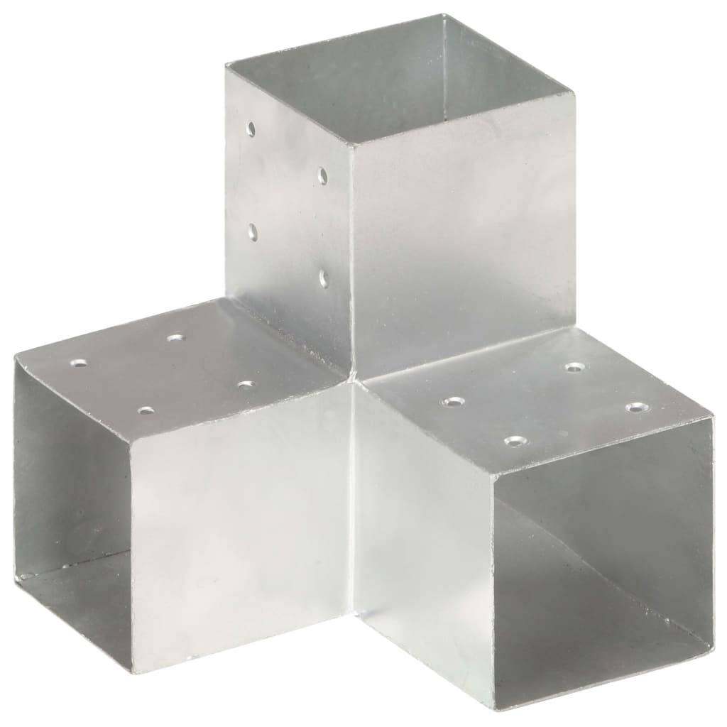 vidaXL Pfostenverbinder Y-Form Verzinktes Metall 101 x 101 mm