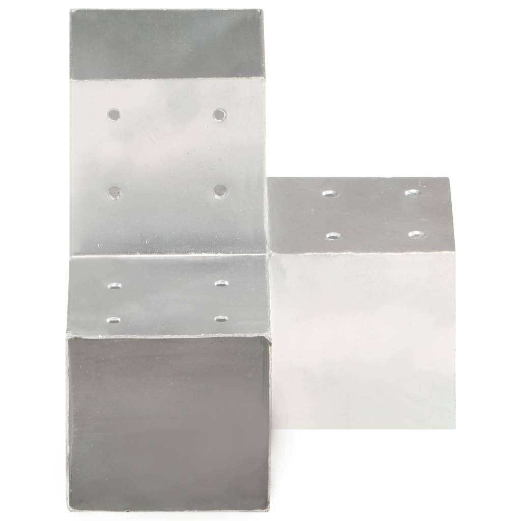 vidaXL Pfostenverbinder 4 Stk. Y-Form Verzinktes Metall 101 x 101 mm