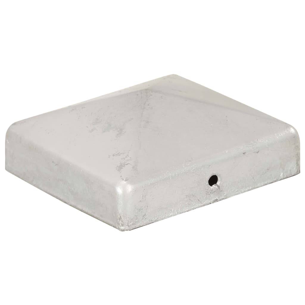 vidaXL Pfostenkappen 6 Stk. Pyramide Verzinktes Metall 81 x 81 mm