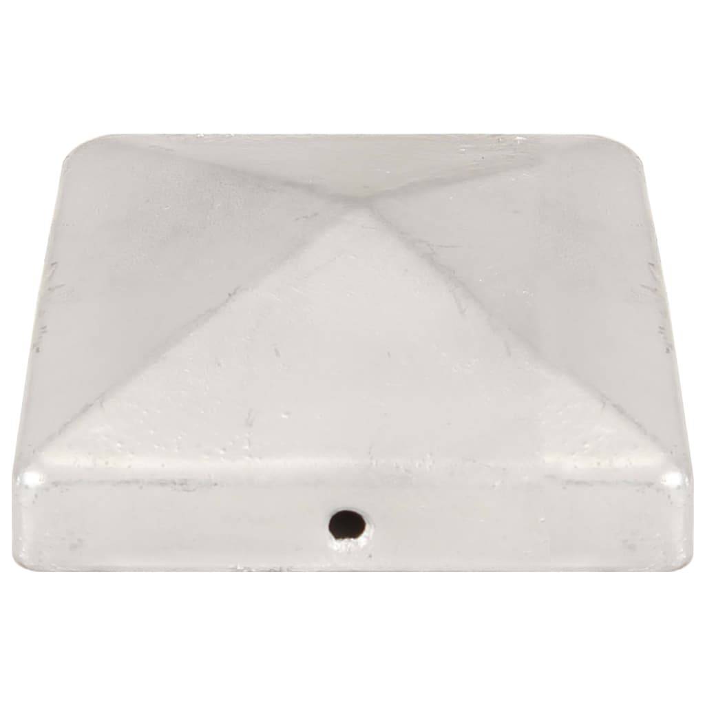 vidaXL Pfostenkappen 6 Stk. Pyramide Verzinktes Metall 101 x 101 mm