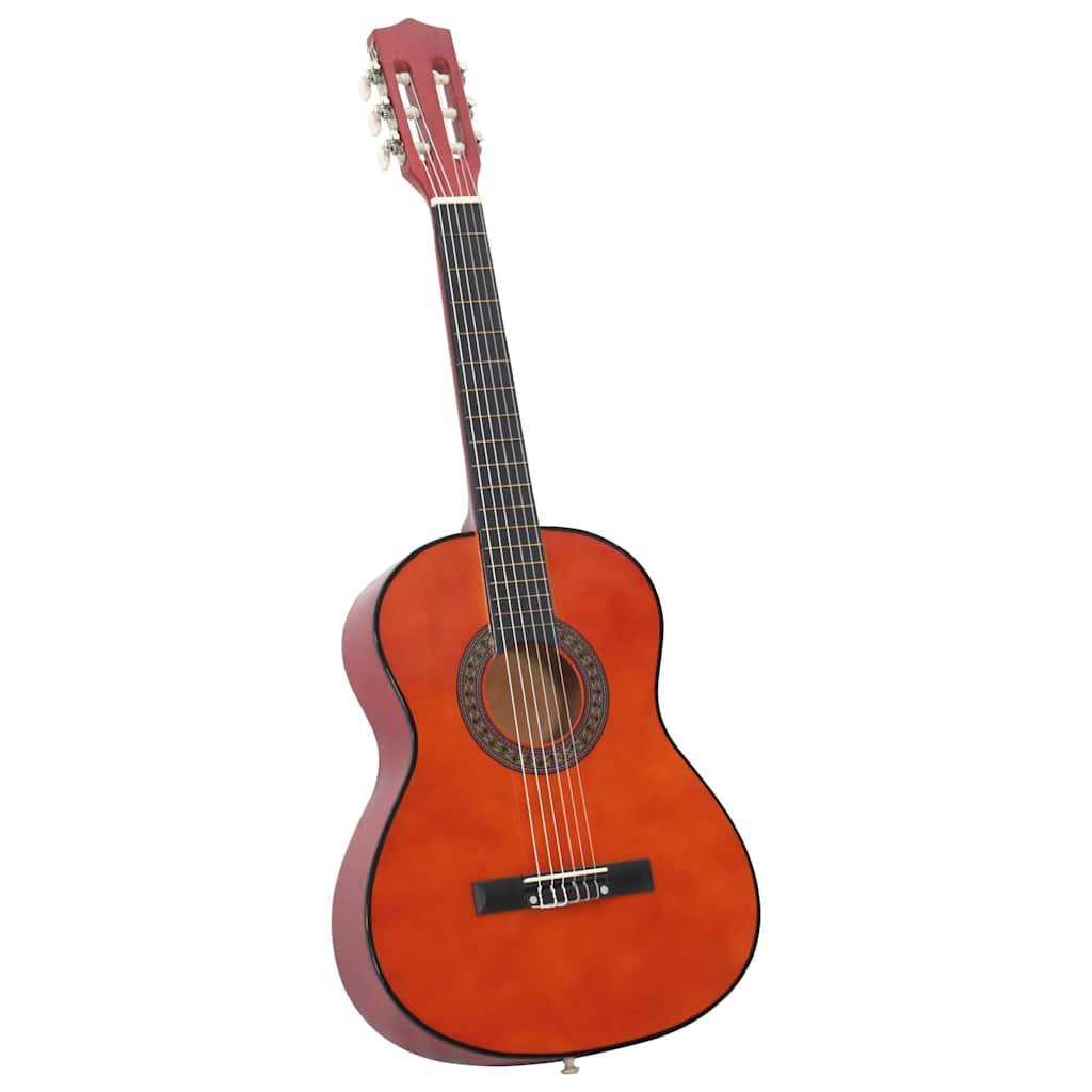 vidaXL 8-tlg. Klassikgitarren-Set für Anfänger 3/4 36"