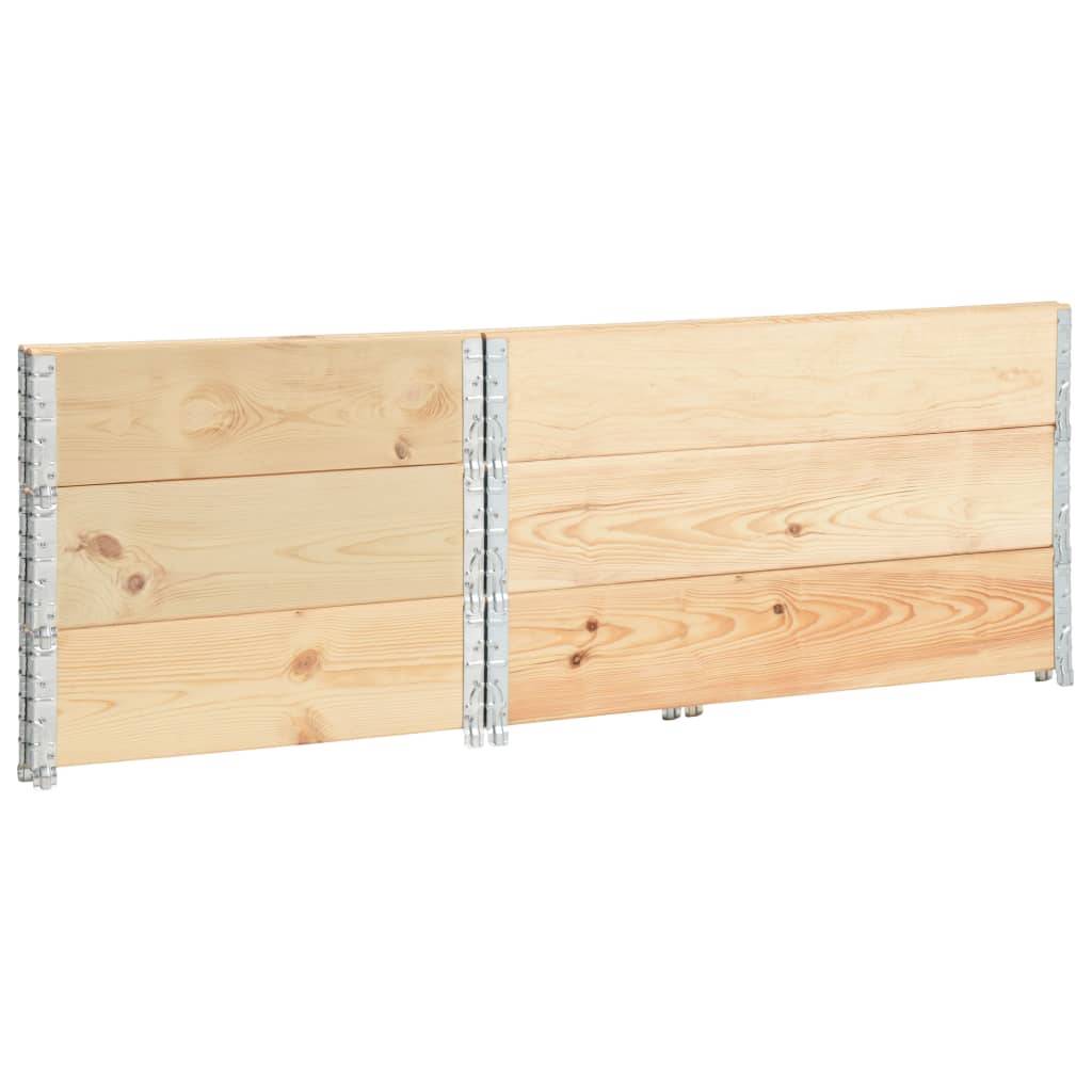 vidaXL Hochbeete 3 Stk. 50x100 cm Kiefer Massivholz