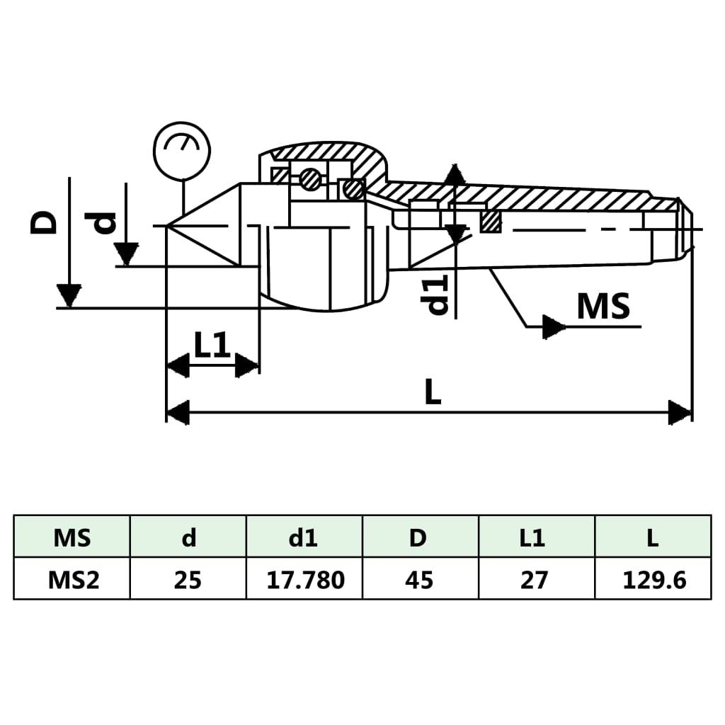 vidaXL Zentrierspitze MT2