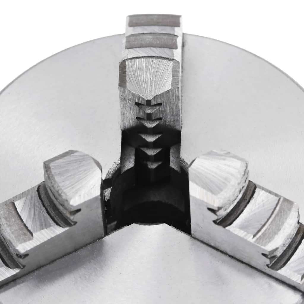 vidaXL 3-Backen-Drehfutter Selbstzentrierend 80 mm Stahl
