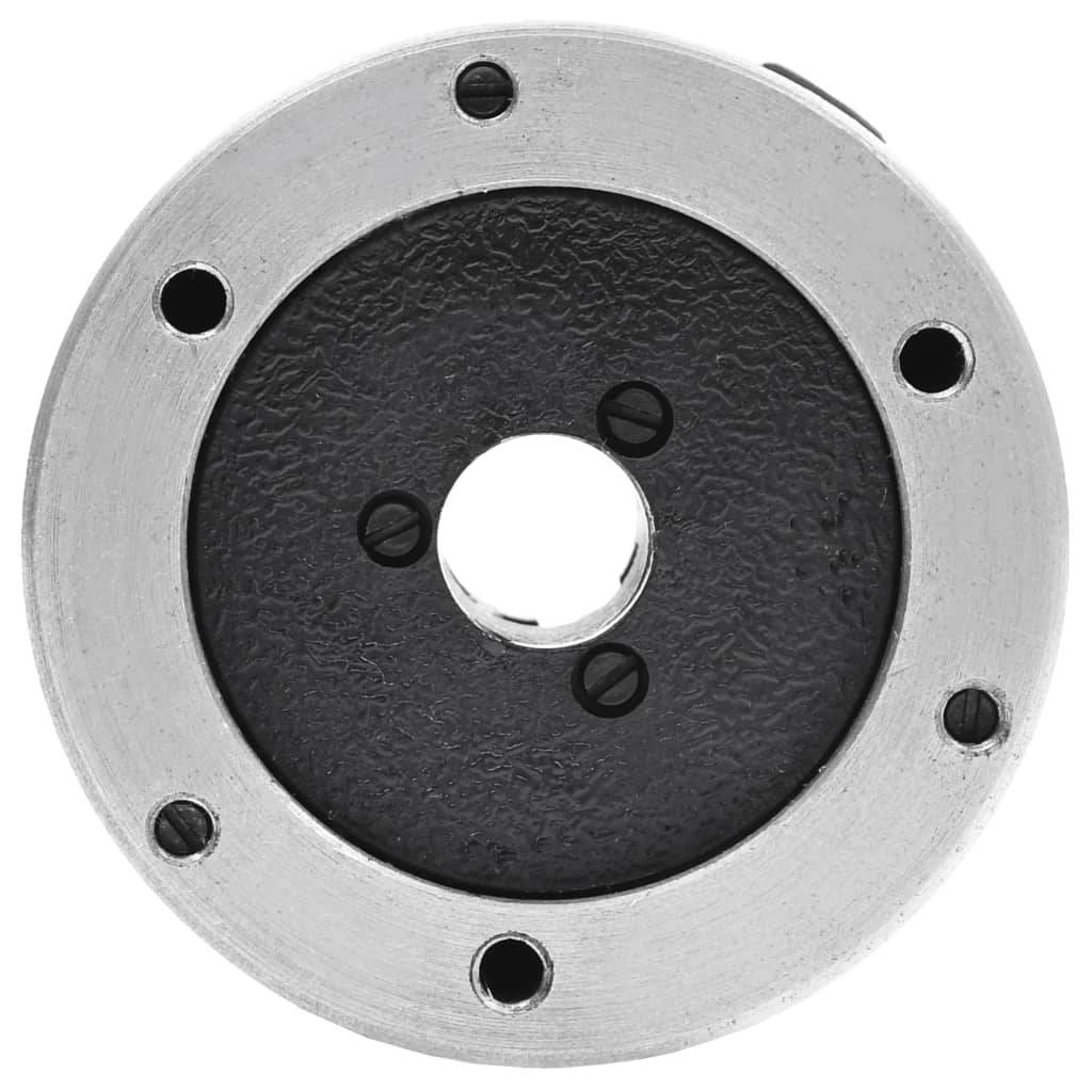 vidaXL 3-Backen-Drehfutter Selbstzentrierend 80 mm Stahl