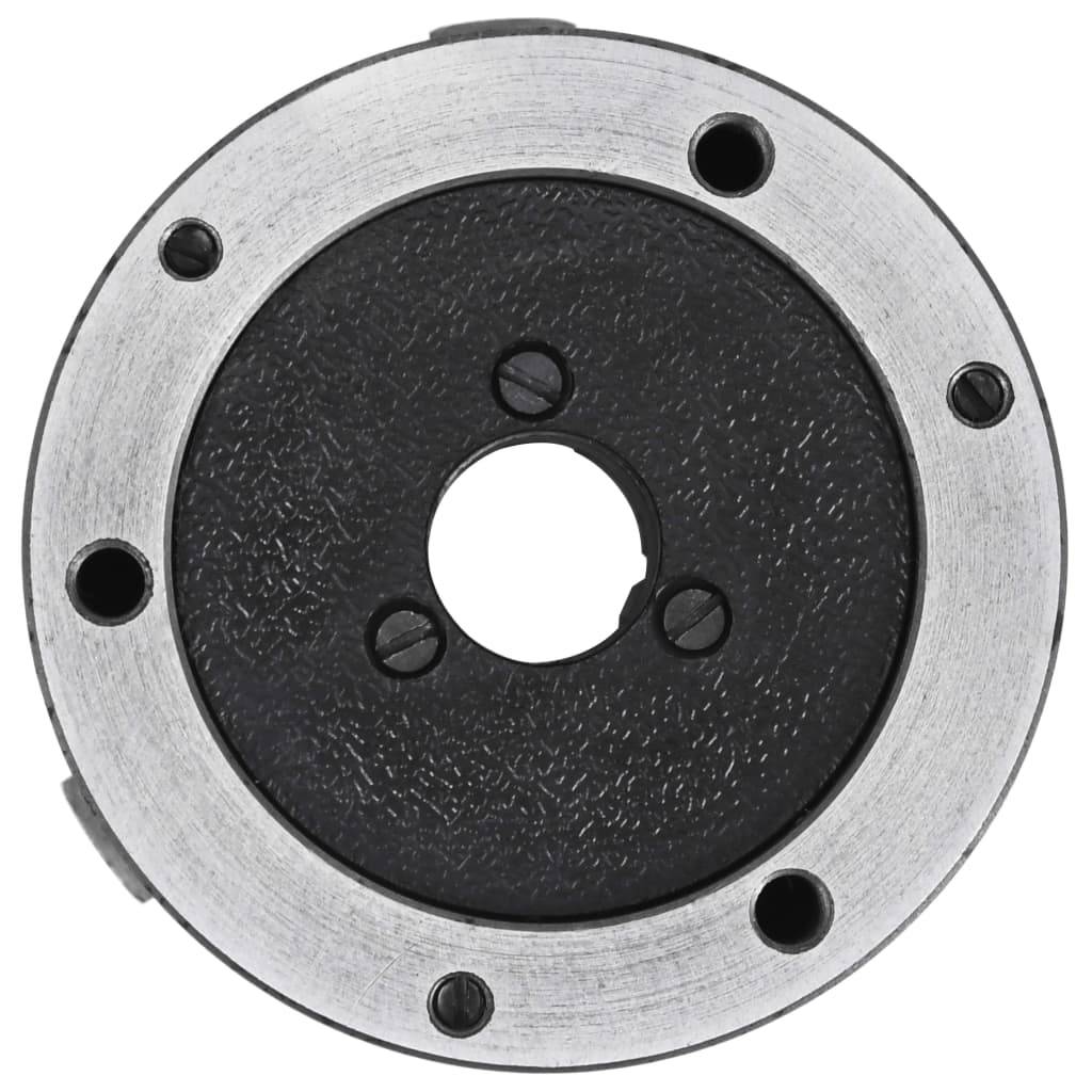 vidaXL 3-Backen-Drehfutter Selbstzentrierend 100 mm Stahl
