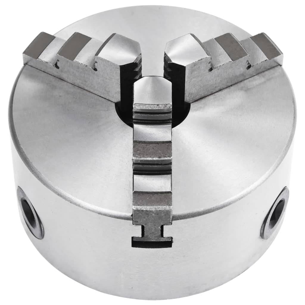 vidaXL 3-Backen-Drehfutter Selbstzentrierend 125 mm Stahl
