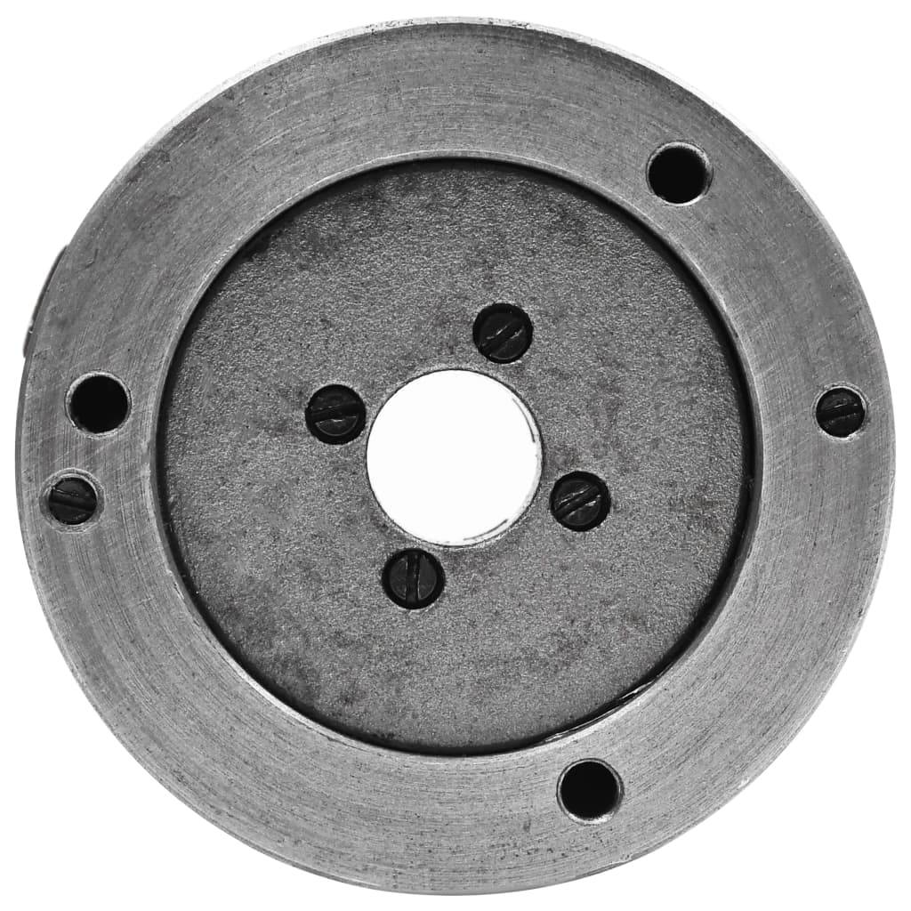 vidaXL 4-Backen-Drehfutter Selbstzentrierend 80 mm Stahl