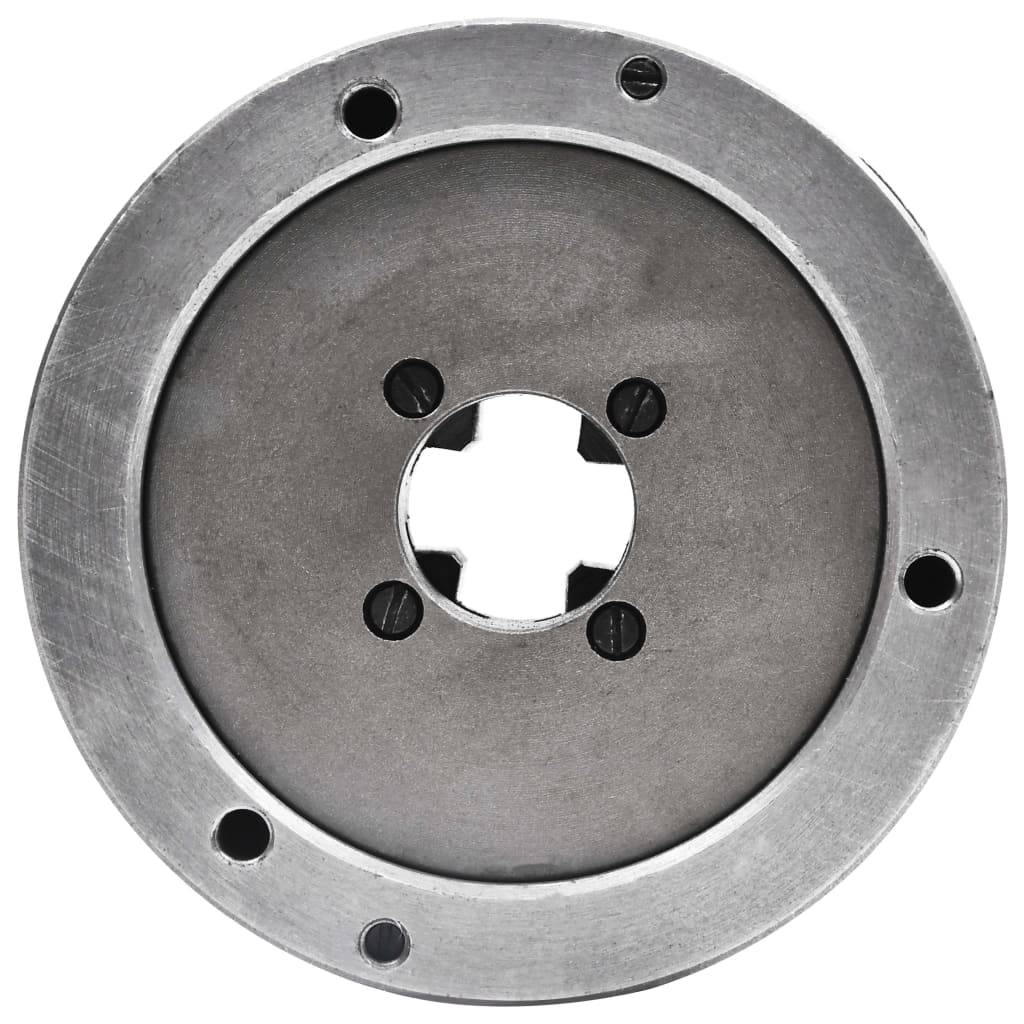 vidaXL 4-Backen-Drehfutter Selbstzentrierend 125 mm Stahl