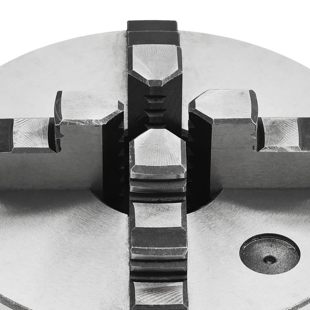 vidaXL 4-Backen-Drehfutter Selbstzentrierend 160 mm Stahl