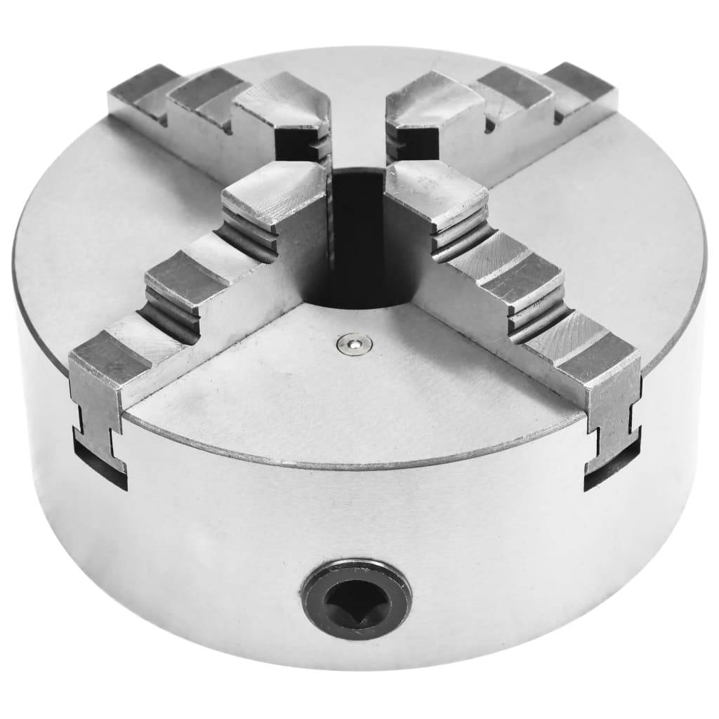 vidaXL 4-Backen-Drehfutter Selbstzentrierend 200 mm Stahl
